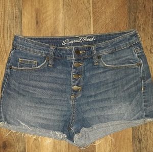 Universal Thread Jean Shorts Womens Size 4/27 Distressed Denim Light Wash